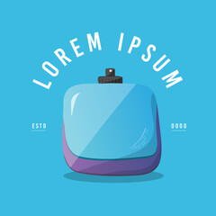 Scent Bottle Illustration. Scent Bottle Logo. Fully Editable 