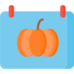 Thanksgiving Pumpkin Calendar Icon