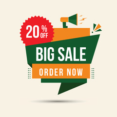 big sale up to 20% off order now with megaphone speaker  
