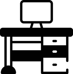 Workplace vector icon