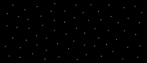 Imaginative flat colorful stars background