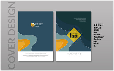 Corporate Cover Design Template in A4 Brochure 23092022