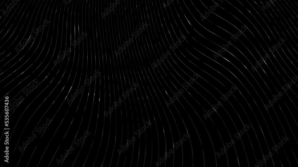 Poster curved digital lines motion background. abstract pattern seamless looping animation.