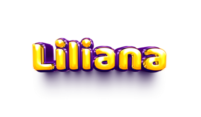name of girls bubbly celebration decoration hanging air balloon shiny liliana