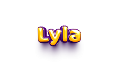 name of girls bubbly celebration decoration hanging air balloon shiny lyla