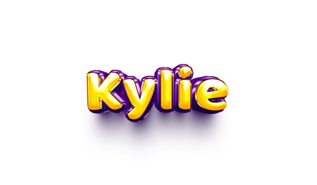 name of girls bubbly celebration decoration hanging air balloon shiny kylie