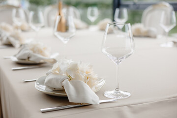 wedding table set for wedding