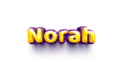 name of girls bubbly celebration decoration hanging air balloon shiny norah 