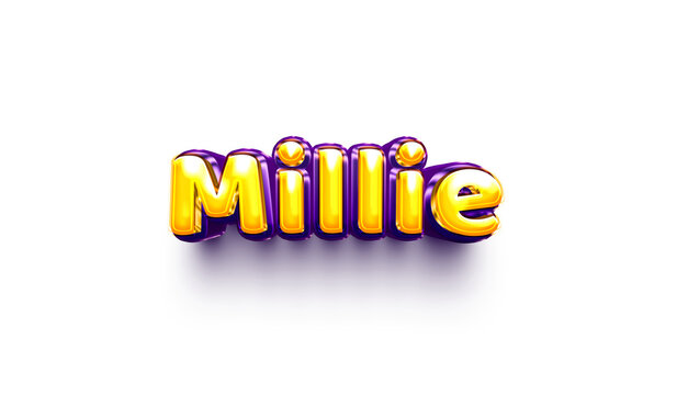 name of girls bubbly celebration decoration hanging air balloon shiny millie 