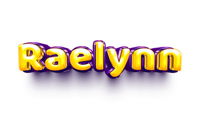 name of girls bubbly celebration decoration hanging air balloon shiny raelynn