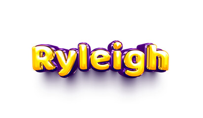 name of girls bubbly celebration decoration hanging air balloon shiny ryleigh