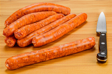 Raw sausages