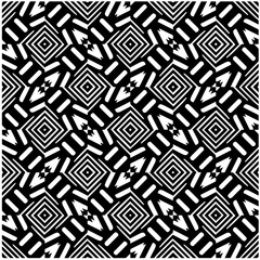 Design seamless monochrome geometric pattern. Abstract background. Vector art.Perfect for site backdrop, wrapping paper, wallpaper, textile and surface design. 