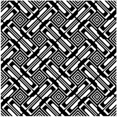 Design seamless monochrome geometric pattern. Abstract background. Vector art.Perfect for site backdrop, wrapping paper, wallpaper, textile and surface design. 