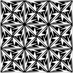 Design seamless monochrome geometric pattern. Abstract background. Vector art.Perfect for site backdrop, wrapping paper, wallpaper, textile and surface design. 