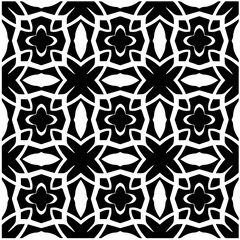Design seamless monochrome geometric pattern. Abstract background. Vector art.Perfect for site backdrop, wrapping paper, wallpaper, textile and surface design. 