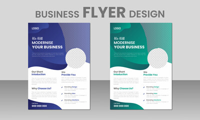 creative modern business flyer design, poster design template, professional brochure cover design, gradient agency postcard, annual report, sale sheet.template design