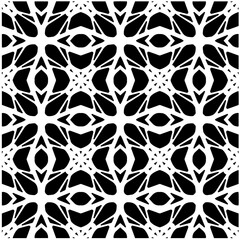 Design seamless monochrome geometric pattern. Abstract background. Vector art.Perfect for site backdrop, wrapping paper, wallpaper, textile and surface design. 