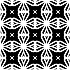 Design seamless monochrome geometric pattern. Abstract background. Vector art.Perfect for site backdrop, wrapping paper, wallpaper, textile and surface design. 