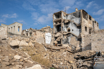 The ruins of Aleppo, Syria