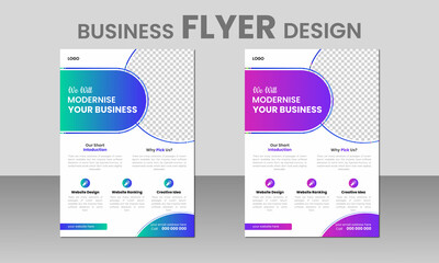 creative modern business flyer design, poster design template, professional brochure cover design, gradient agency postcard, annual report, sale sheet.template design
