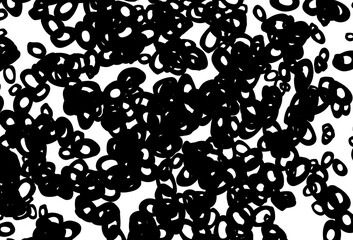 Fototapeta premium Black and white vector pattern with spheres.