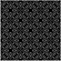 Design seamless monochrome geometric pattern. Abstract background. Vector art.Perfect for site backdrop, wrapping paper, wallpaper, textile and surface design. 