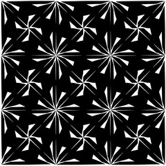 Design seamless monochrome geometric pattern. Abstract background. Vector art.Perfect for site backdrop, wrapping paper, wallpaper, textile and surface design. 