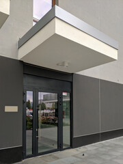 Entrance to a store or office