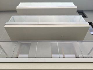 Modern residential building with balconies