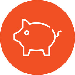 Piggy vector icon