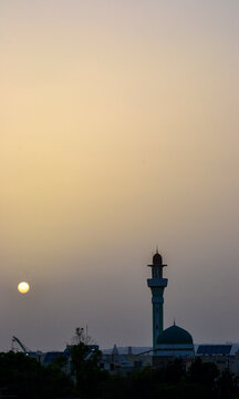 View of the Malta Islamic Centre in Paola at sunset