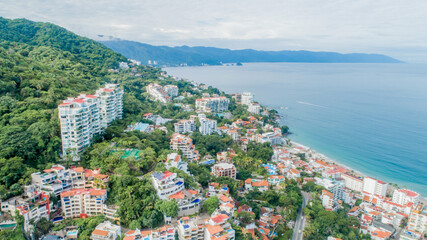 Naklejka premium Panoramic View of Puerto Vallarta