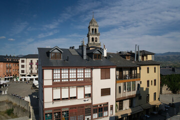 Fototapeta premium Ponferrada medieval city capital of the bierzo, a wonder