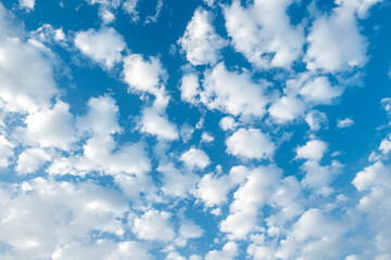 blue sky with soft clouds