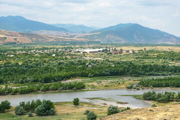 Naklejka premium View from the ancient city of Uplistsikhe, Georgia