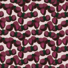 seamless pattern with pink flowers