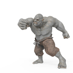 ogre beasty in a punch pose
