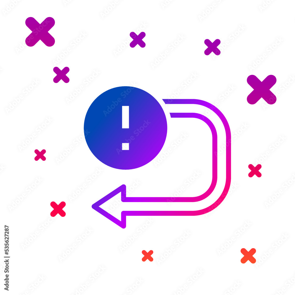Poster color arrow icon isolated on white background. direction arrowhead symbol. navigation pointer sign. 