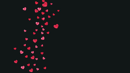 Love Texture. Ornament Border For Girl. Fashion Frame. Red Retro Illustration. Romantic Backdrop For Gift. Pink Romance Design. Rose Love Texture.