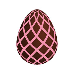 Chocolate Easter eggs. Vector illustration.