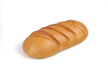 A loaf of white bread with a crispy golden crust