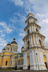 Spaso-Preobrazhensky Cathedral. Day, clouds in the sky.
