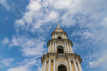 Spaso-Preobrazhensky Cathedral. Day, clouds in the sky.