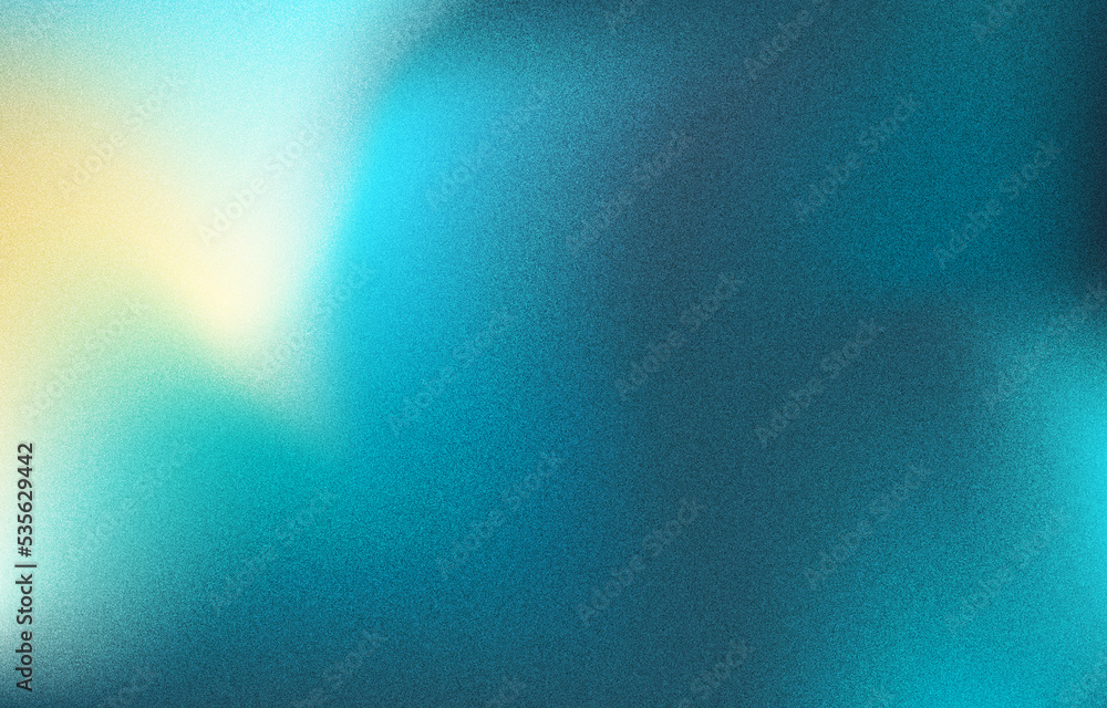 Poster sprayed gradient with the grain effect blue web background