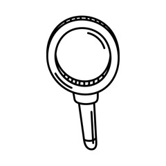 doodle magnifying glass