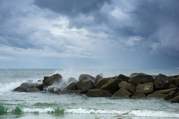 Scottish coast, North Sea, beautiful seascape