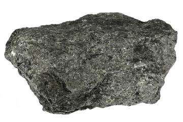 graphite from Kropfmühl, Germany isolated on white background