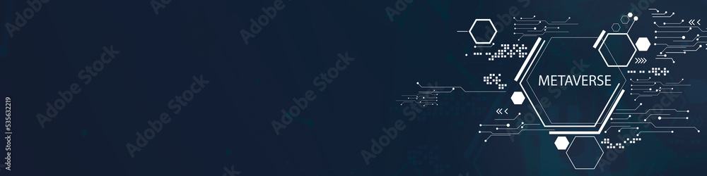 Poster abstract blockchain digital background