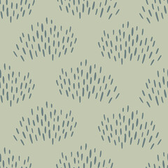 Green abstract grass texture. Hand drawn strokes. Organic seamless pattern. Doodle background for books, fabric, wrapping, wallpaper or cards.